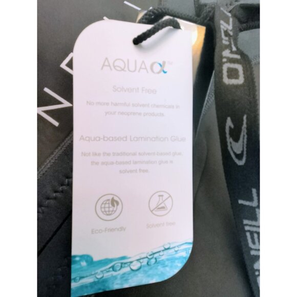 Kids Size US 6 O'Neill Black/Blue Rash Guard Nylon Spandex Zip Back - Picture 6 of 13